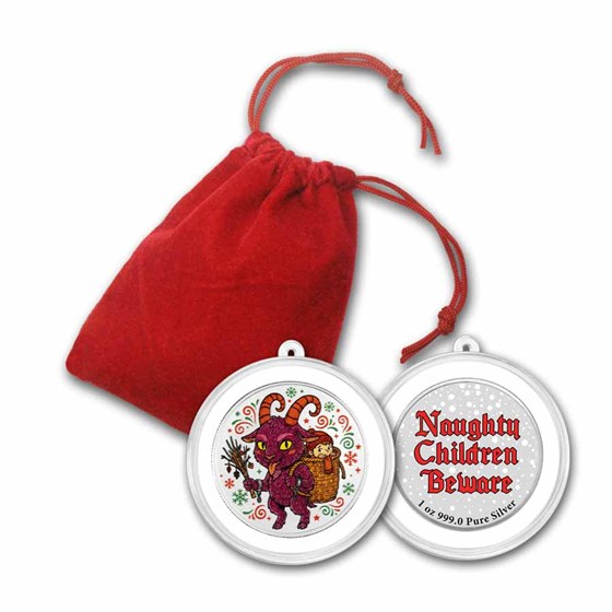 2026 1 oz Silver Colorized Round - Krampus: Children Beware