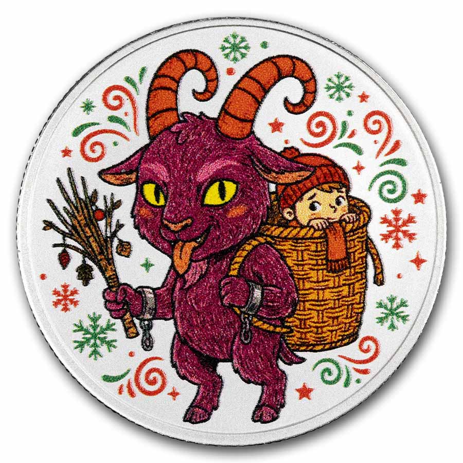 2026 1/2 oz Silver Colorized Round - Krampus: Children Beware