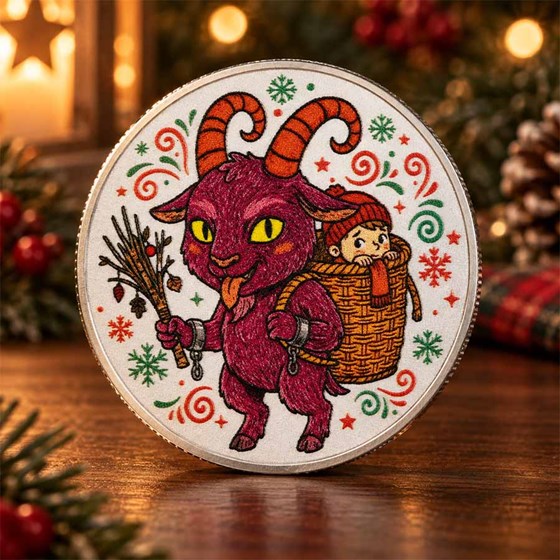 2026 1/2 oz Silver Colorized Round - Krampus: Children Beware