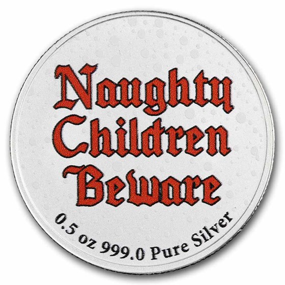 2026 1/2 oz Silver Colorized Round - Krampus: Children Beware