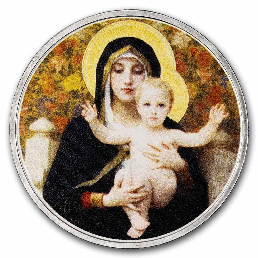 2026 1 oz Silver Colorized Round - Painting of Mary &amp; Jesus