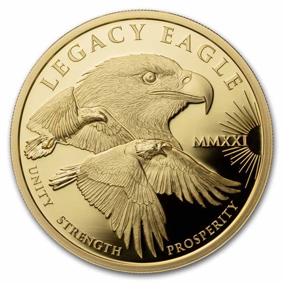 2021 Cook Islands 3-Piece Gold Legacy Eagle Proof Set -Coins Only