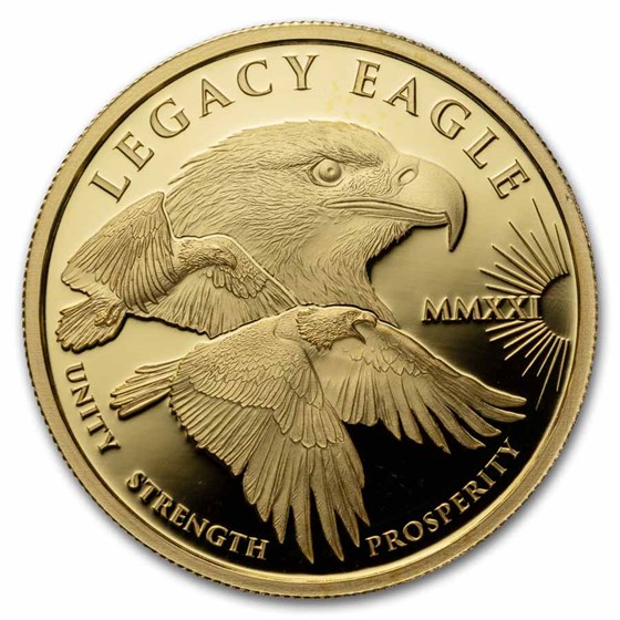 2021 Cook Islands 3-Piece Gold Legacy Eagle Proof Set -Coins Only