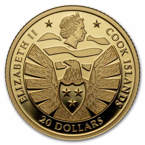 2021 Cook Islands 3-Piece Gold Legacy Eagle Proof Set -Coins Only
