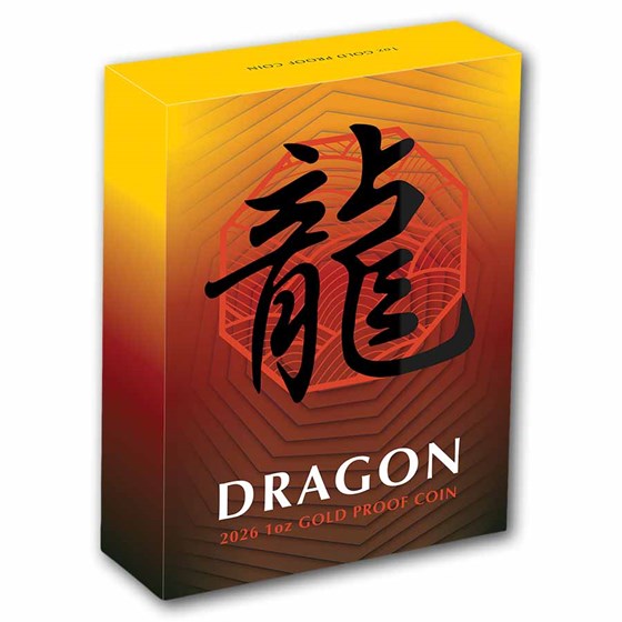 2026 Australia 1 oz Gold Dragon Proof (w/Box &amp; COA)