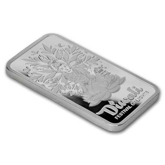 1 oz Silver Bar - PAMP Suisse Diwali &amp; Sacred Cow (In Assay)