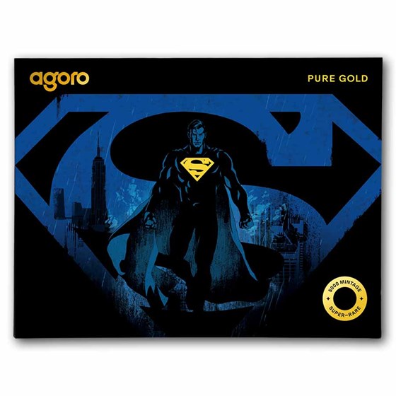 2026 Niue 1/10 gram Gold $1 Shaped Superman Logo