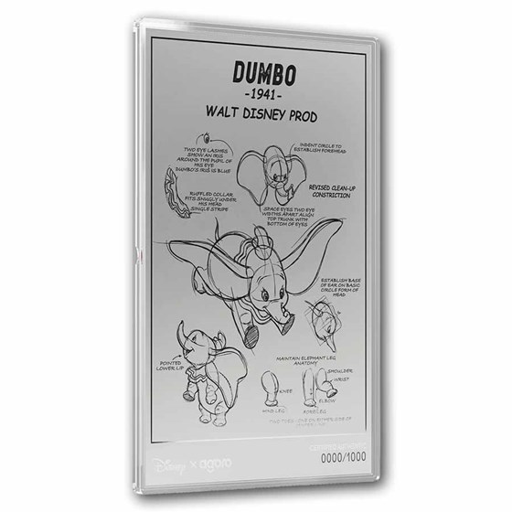 2026 Niue 3/4oz + 5g Silver $2 Disney: Dumbo Collectible Set