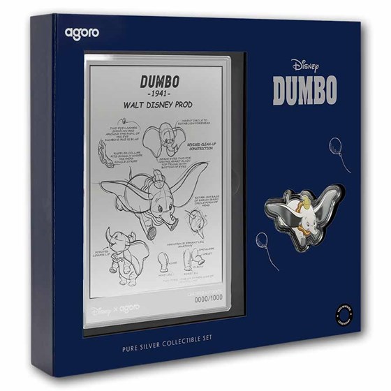 2026 Niue 3/4oz + 5g Silver $2 Disney: Dumbo Collectible Set