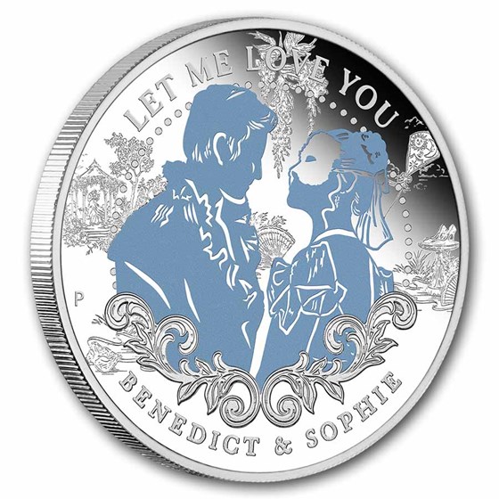 2026 AUS 1/2 oz Silver Bridgerton Benedict &amp; Sophie PF (Box, COA)