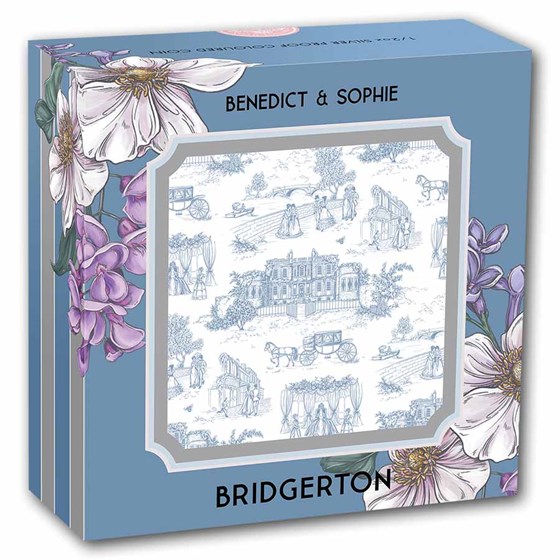 2026 AUS 1/2 oz Silver Bridgerton Benedict &amp; Sophie PF (Box, COA)