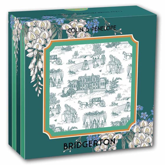 2026 AUS 1/2 oz Silver Bridgerton Colin &amp; Penelope PF (Box, COA)