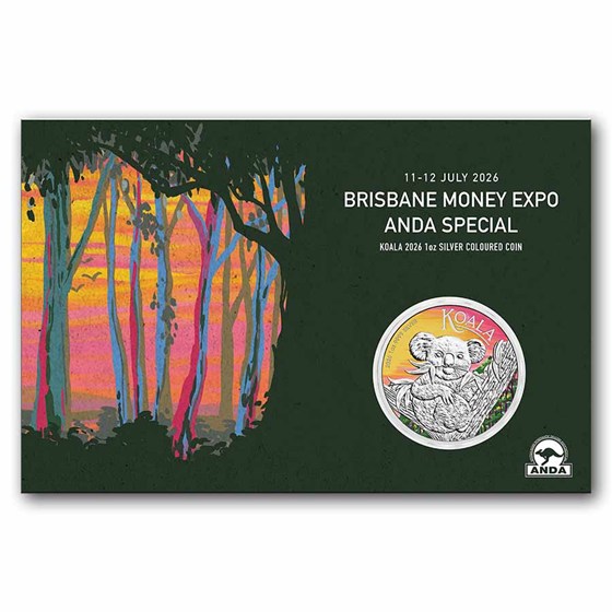 2026 Australia 1 oz Silver Koala ANDA Brisbane Special (In Card)