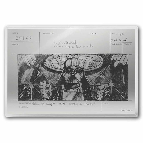 2026 Niue 1 oz Silver $1 Star Wars: Darth Vader - Trench Run Foil