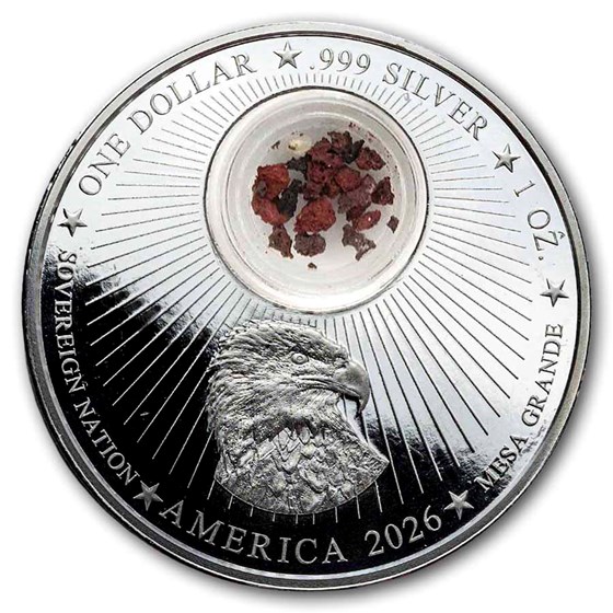 2026 1 oz Silver Built by Aliens: Easter Island (Colorized)