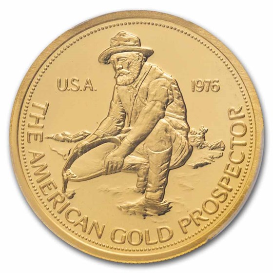 1 oz Gold Round - 1976 Engelhard Prospector MS-69 PCGS