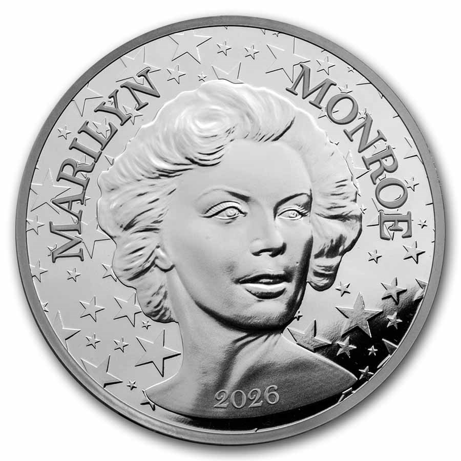 2026 France 5 oz Silver Proof Women of the World(Marilyn Monroe)