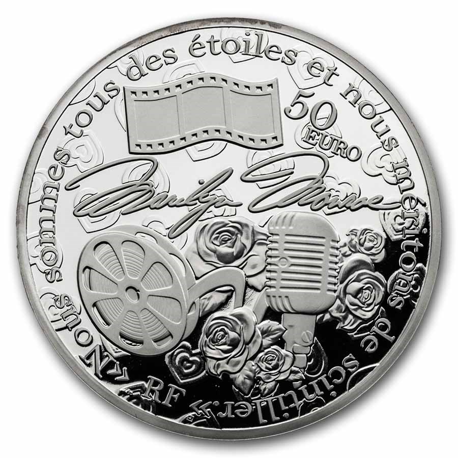 2026 France 5 oz Silver Proof Women of the World(Marilyn Monroe)