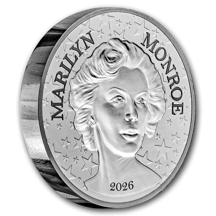 2026 France 5 oz Silver Proof Women of the World(Marilyn Monroe)