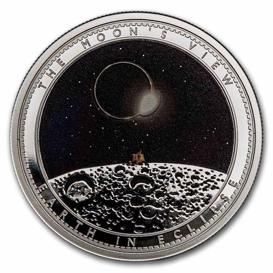 2026 Ascension Island 1 oz Silver Earth in Eclipse (w/ Box & COA) 2026 Ascension Island 1 oz Silver Earth in Eclipse (w/ Box & COA)