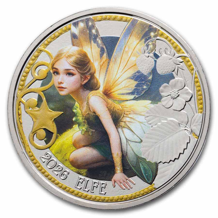 2026 Austria Cupro-Nickel €3 Mythical Creatures: The Elf