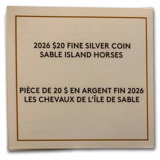 2026 Canada 1 oz Silver $20 Sable Island Horses (Box/COA)