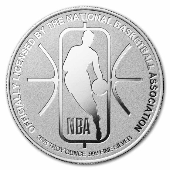 NBA Los Angeles Lakers 1 oz Silver Round (w/Box)