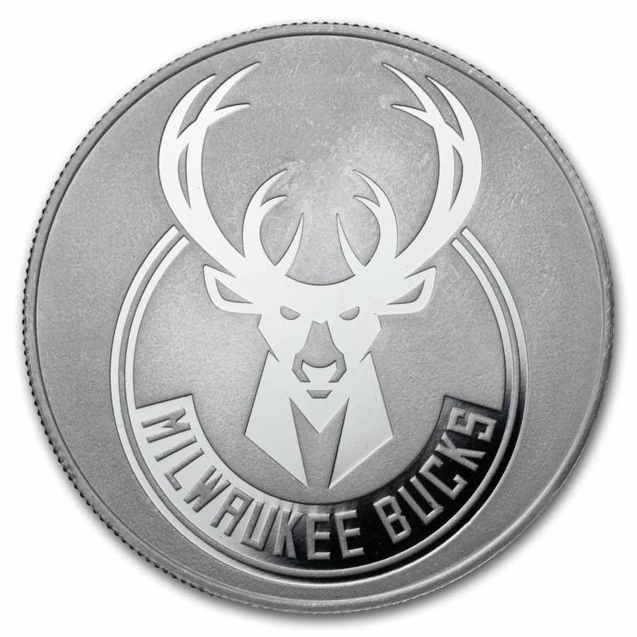 NBA Milwaukee Bucks 1 oz Silver Round