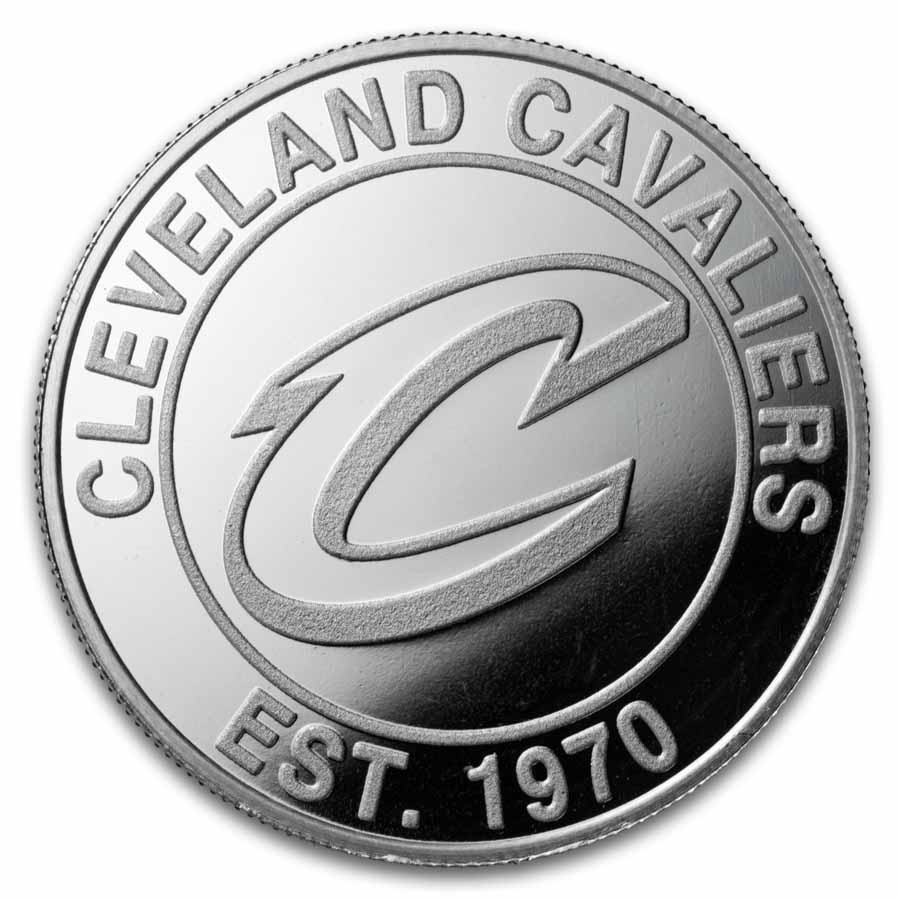 NBA Cleveland Cavaliers 1 oz Silver Round