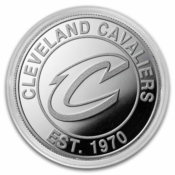 NBA Cleveland Cavaliers 1 oz Silver Round