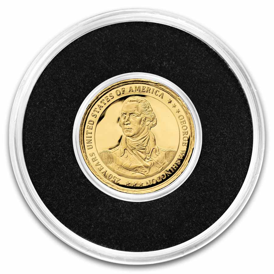 2026 Liberia $25 1/200 oz Gold George Washington Proof