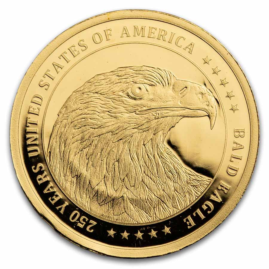2026 Liberia $25 1/200 oz Gold Bald Eagle Proof