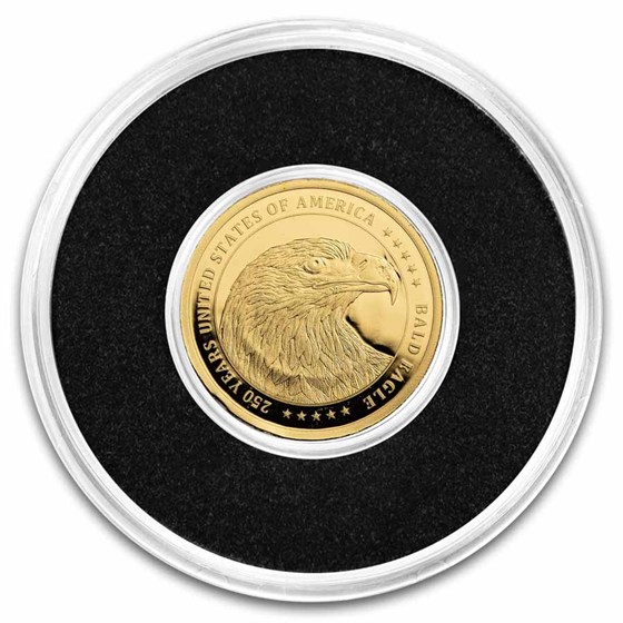 2026 Liberia $25 1/200 oz Gold Bald Eagle Proof