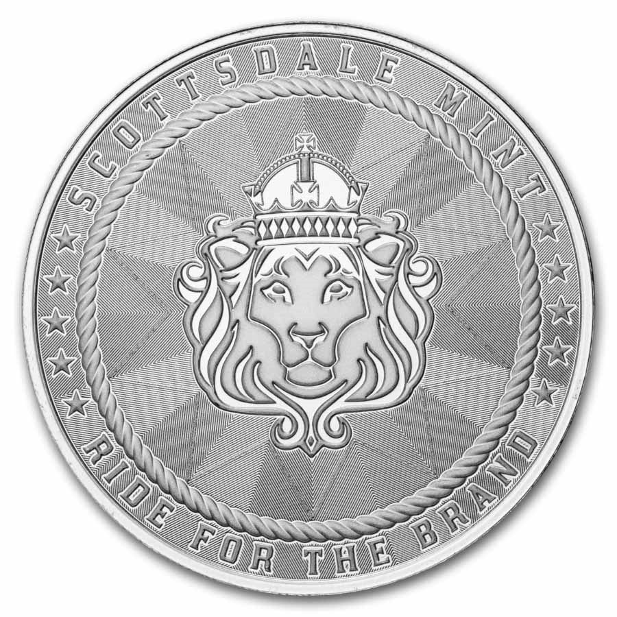 1 oz Silver Round - Scottsdale Mint (Cowboy)