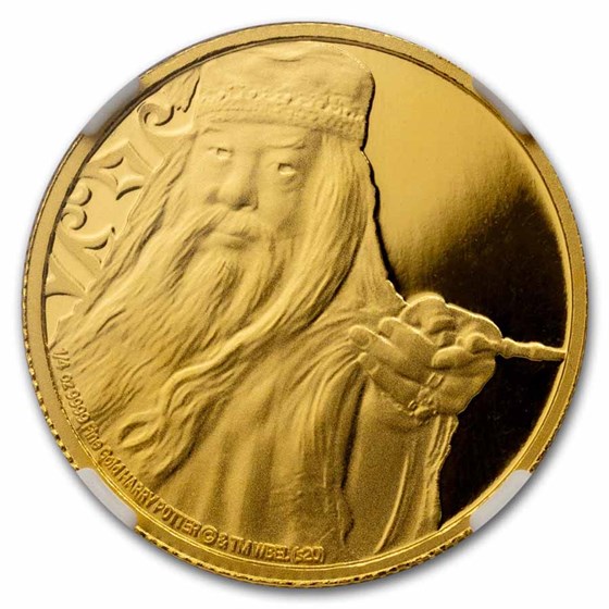 2020 Niue 1/4 oz Proof Gold: Albus Dumbledore PF-69 UCAM NGC