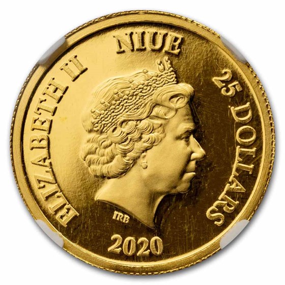 2020 Niue 1/4 oz Proof Gold: Albus Dumbledore PF-69 UCAM NGC