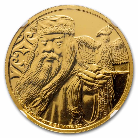 2020 Niue 1 oz Proof Gold: Albus Dumbledore PF-68 NGC