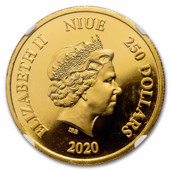 2020 Niue 1 oz Proof Gold: Albus Dumbledore PF-68 NGC