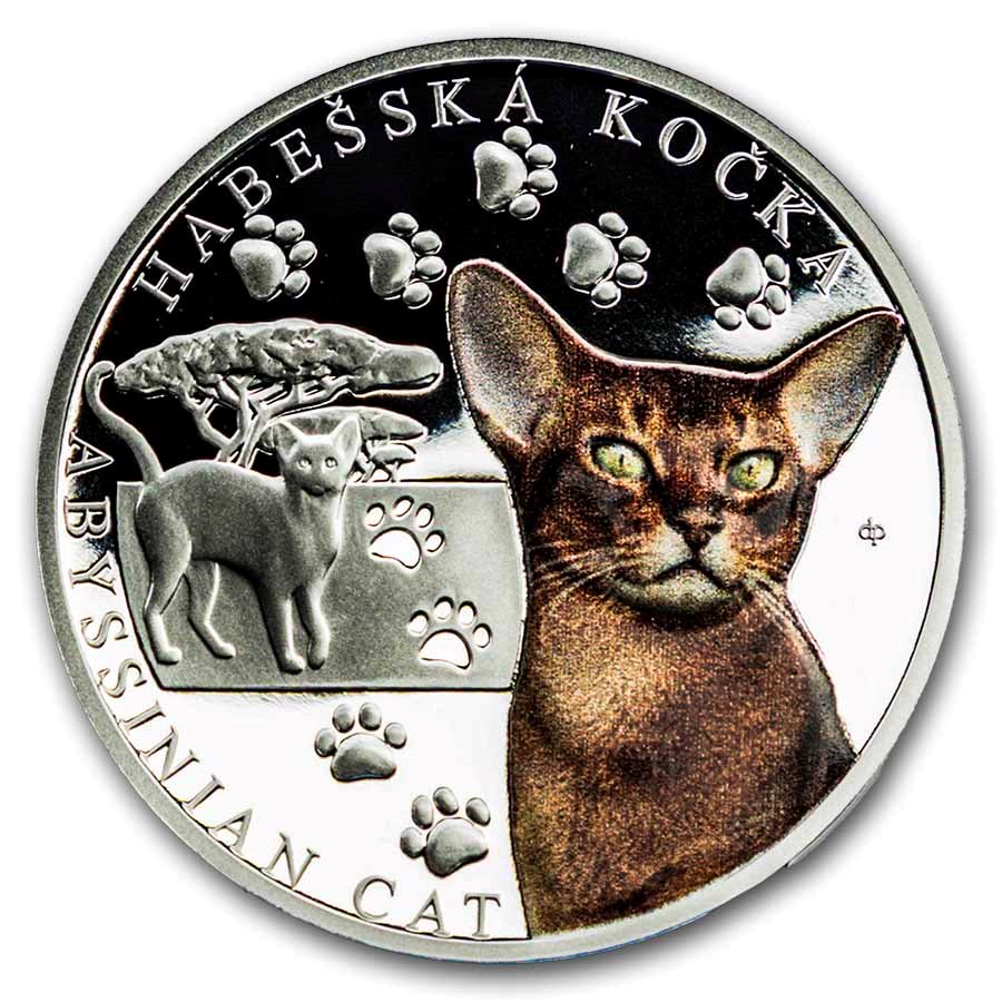 2026 Niue 1 oz Silver Proof Cat Breeds: Abyssinian