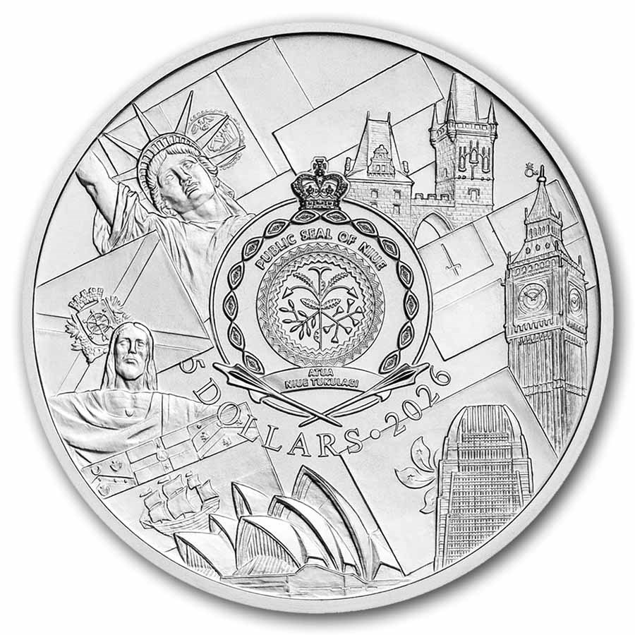 2026 Niue 3 oz Silver Journey Around the World: New York