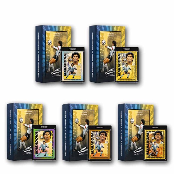 2026 Samoa $5 Maradona &amp; Tyson Beck Trading Card Foil