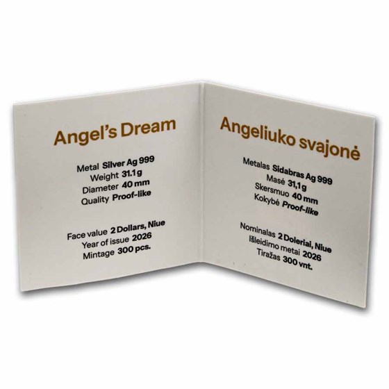 2026 Niue 1 oz Silver Angel's Dream (w/ Box and COA)