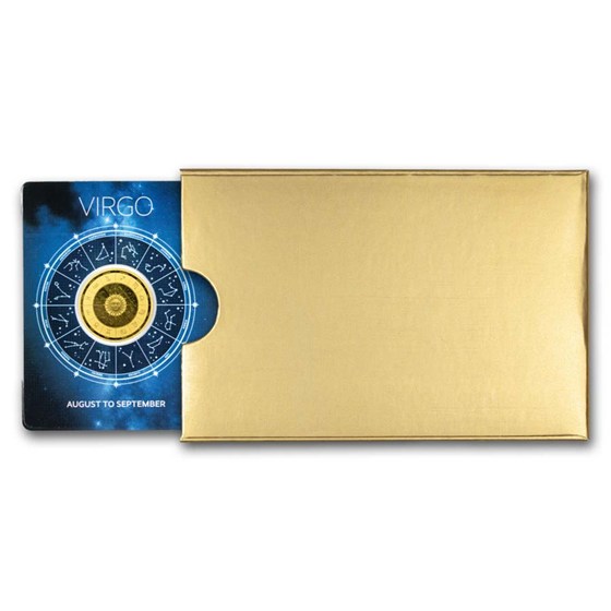 1/1000 oz Gold Round - Zodiacs - Virgo (In Assay)