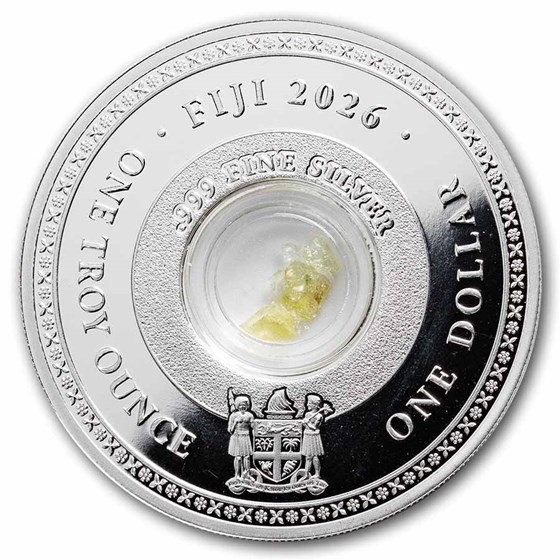 2026 Fiji 1 oz Silver Birthstones Series July & August 2-Coin Set