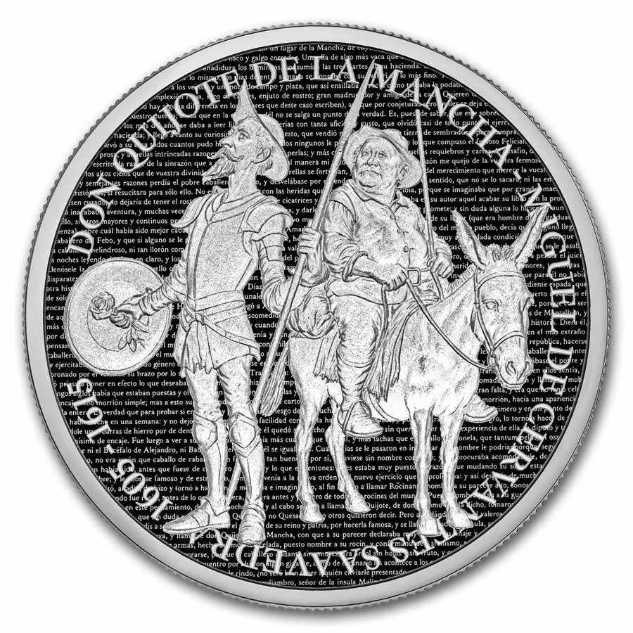 2026 Cameroon 1 oz Silver Don Quijote de la Mancha- Blister Pack