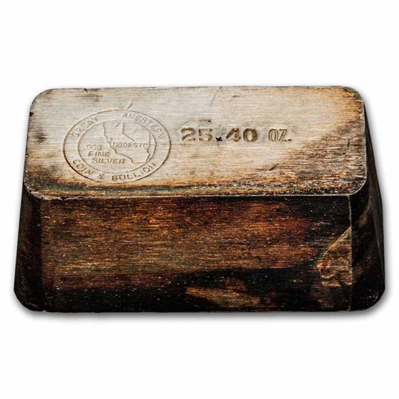 25.40 oz Silver Bar - Great Western Coin &amp; Bullion
