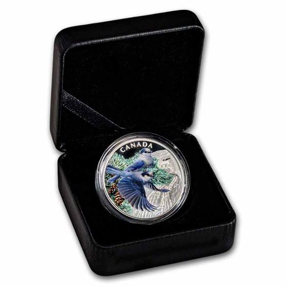 2026 Canada 1 oz Silver $20 Colorful Birds: Canada Jays