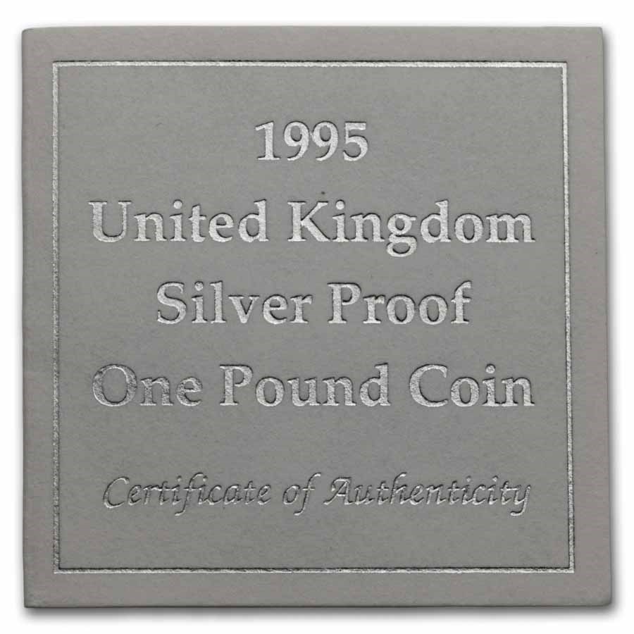 1983-2002 United Kingdom Silver £1 Proof (w/Box & COA)