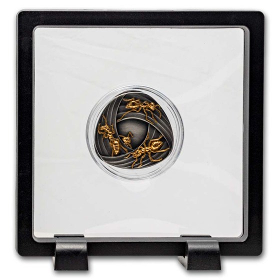 2026 Liberia 1 oz Silver Möbius Strip Ants Shaped Coin