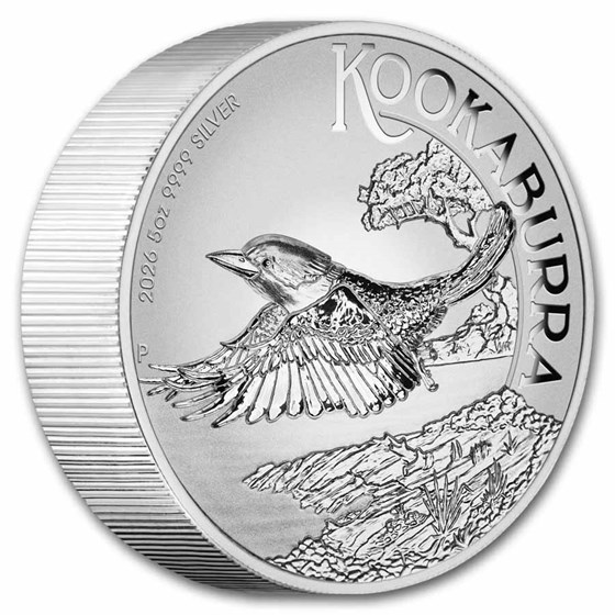 2026 Australia 5 oz Silver HR Incused Australian Kookaburra PF